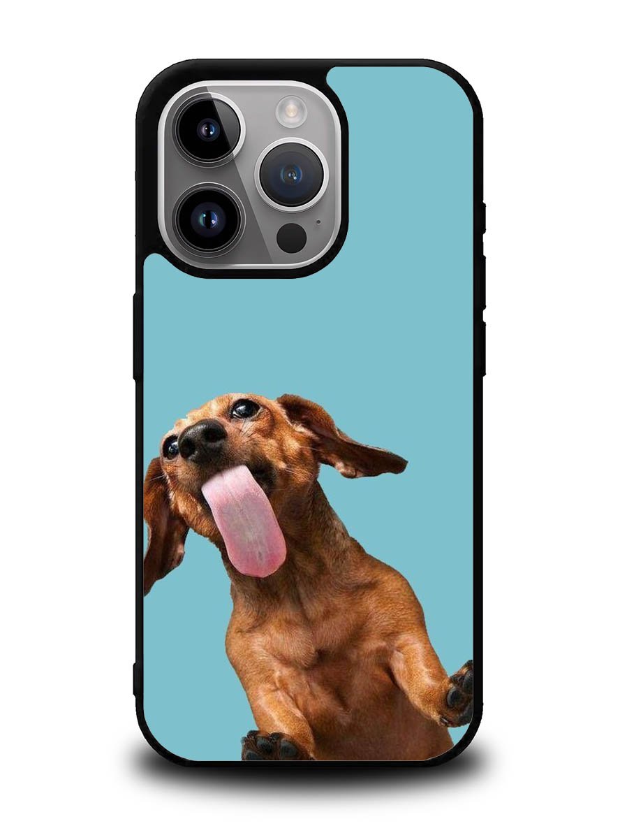 The funny thing is the dog on the glass iPhone 16 Pro Max Case FZI0333