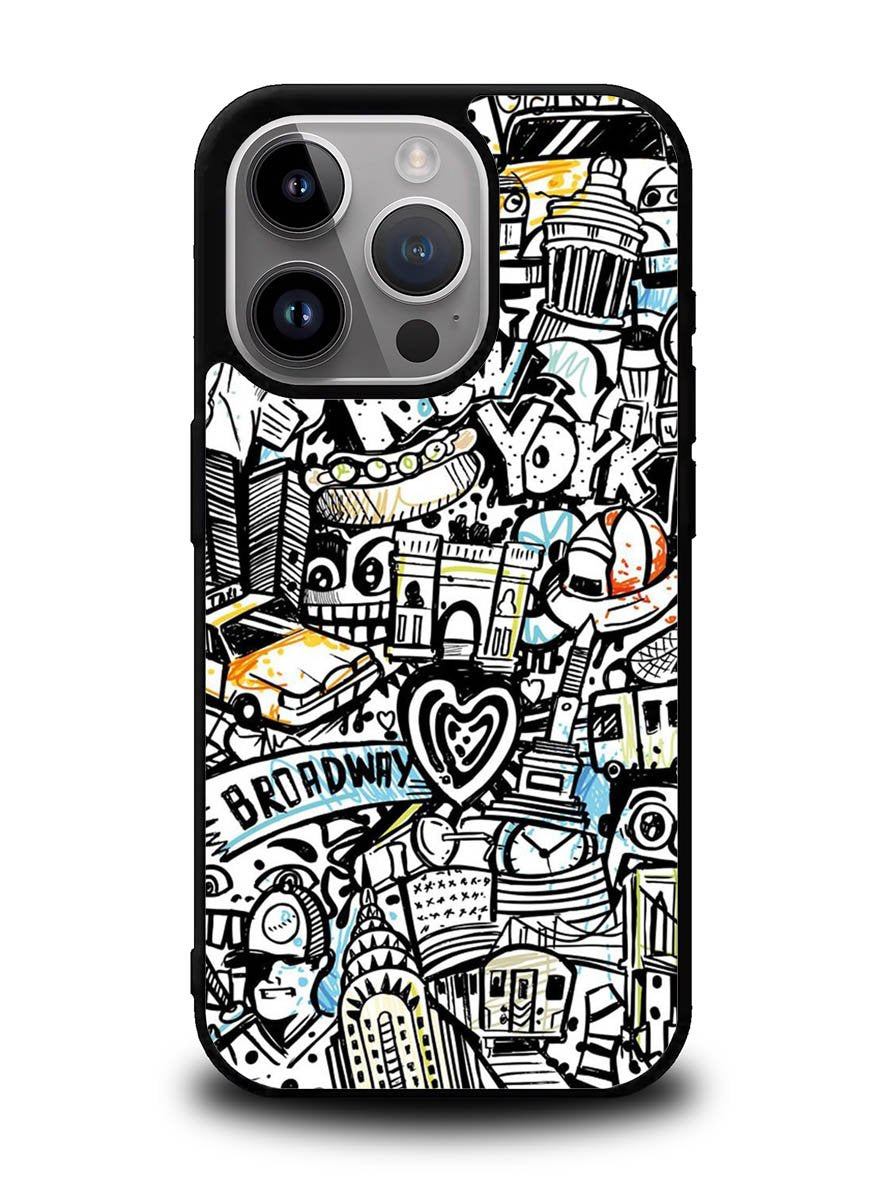 New York City Art iPhone 16 Pro Max Case FZI1875