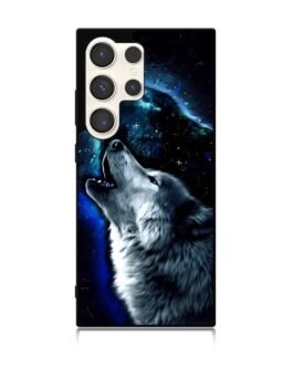 Wolf Black White Samsung Galaxy S24 Ultra 5G Case FZI8675