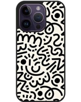 Abstract Doodle iPhone 14 , 14 Pro , 14 Plus , 14 Pro Max Case FZI10626