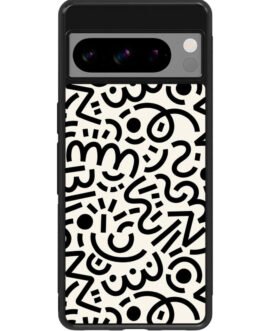 Abstract Doodle Google Pixel 8 Pro Case FZI10626