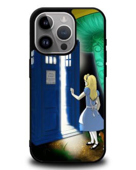 Alice Wonderland On Tardis iPhone 15 , 15 Pro , 15 Plus , 15 Pro Max Case FZI0231