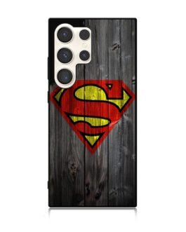 Wood Superman Logo 1215 Samsung Galaxy S24 Ultra 5G Case FZI2001