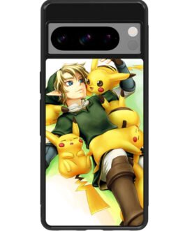 zelda with pikachu pokemon Google Pixel Fold , 8 Pro , 8, 7A , 7 Pro , 7 , 6A , 6 Pro , 6  Case FZI0558