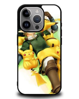 zelda with pikachu pokemon iPhone 15 , 15 Pro , 15 Plus , 15 Pro Max Case FZI0558