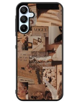 Aesthetic Brown Samsung Galaxy A15 A25 A35 A55 5G Case FZI11233