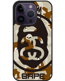 A Bathing Ae x Stussy iPhone 14 , 14 Pro , 14 Plus , 14 Pro Max Case FZI0933