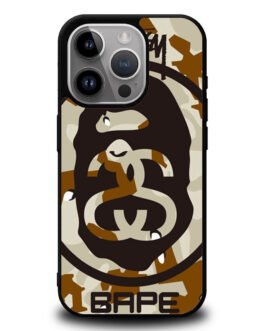 A Bathing Ae x Stussy iPhone 15 , 15 Pro , 15 Plus , 15 Pro Max Case FZI0933