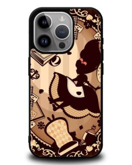 Alice in Wonderland Brown iPhone 15 , 15 Pro , 15 Plus , 15 Pro Max Case FZI1391