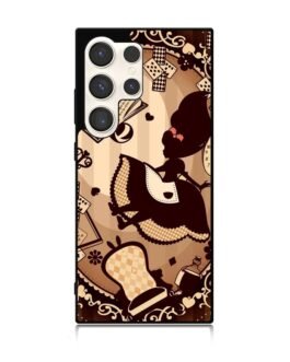 Alice in Wonderland Brown Samsung Galaxy S24 Ultra 5G Case FZI1391