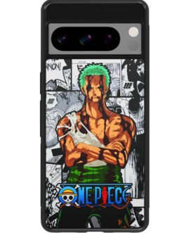 Zoro One Piece Manga Google Pixel Fold , 8 Pro , 8, 7A , 7 Pro , 7 , 6A , 6 Pro , 6  Case FZI7463