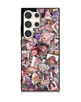 Ahegao Faces With Colors Samsung Galaxy S24 Ultra 5G Case FZI9614