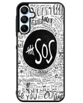 5 Seconds Of Summer Collage Quotes Samsung Galaxy A15 A25 A35 A55 5G Case FZI3722