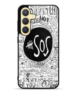 5 Seconds Of Summer Collage Quotes Samsung Galaxy S24 Plus / S24+ 5G Case FZI3722