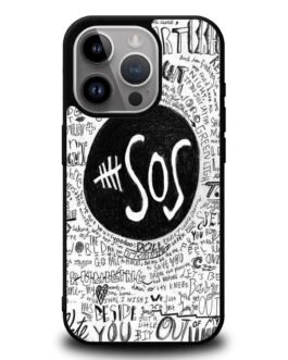 5 Seconds Of Summer Collage Quotes iPhone 15 Pro Case FZI3722