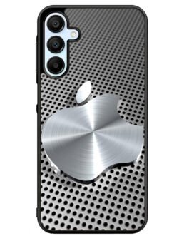 3D Apple Silver Samsung Galaxy A15 A25 A35 A55 5G Case FZI3702
