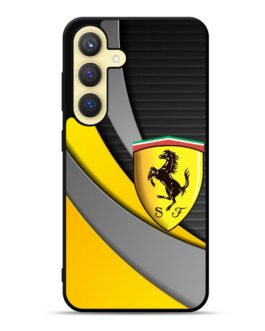 Yellow Ferrari Logo Samsung Galaxy S24 Plus / S24+ 5G Case FZI1921