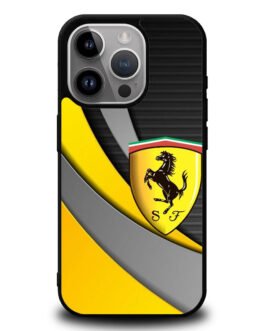 Yellow Ferrari Logo iPhone 15 , 15 Pro , 15 Plus , 15 Pro Max Case FZI1921