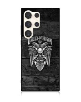 Wood Logo Harley Davidson Samsung Galaxy S24 Ultra 5G Case FZI2000