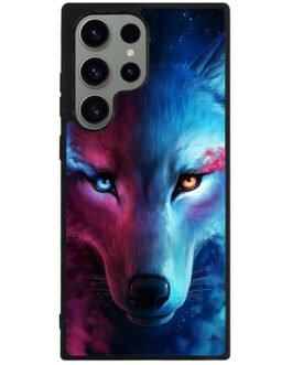 Wolf Art Blue Red Samsung Galaxy S23 Ultra  , S23 Plus , S23 5G Case FZI8673