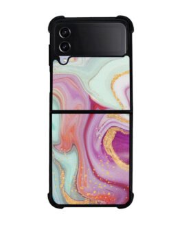 3 Color Marble Samsung Galaxy Z Flip 4 5G Case FZI10938
