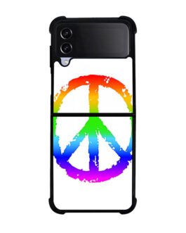 60S Peace Sign Logo Samsung Galaxy Z Flip 5 , Z FLip 4 , Z FLip 3 , Z Fold 5 , Z Fold 4 , Z Fold 3 Case FZI0209