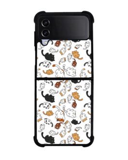 Adorable cat Samsung Galaxy Z Flip 5 , Z FLip 4 , Z FLip 3 , Z Fold 5 , Z Fold 4 , Z Fold 3 Case FZI0337