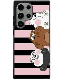 We Bare Bears Glass Samsung Galaxy S23 Ultra  , S23 Plus , S23 5G Case FZI5359