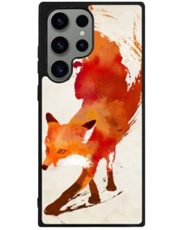 Watercolor art orange red fox animal Samsung Galaxy S23 Ultra  , S23 Plus , S23 5G Case FZI0525