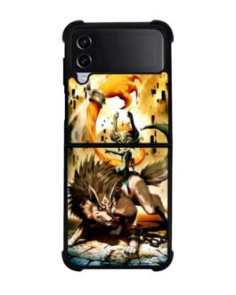 Zelda and wolf twilight princess Samsung Galaxy Z Flip 5 , Z FLip 4 , Z FLip 3 , Z Fold 5 , Z Fold 4 , Z Fold 3 Case FZI0547