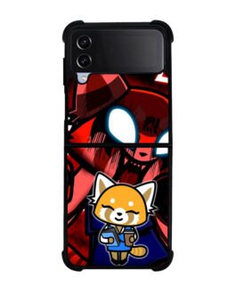 aggretsuko cartoon Samsung Galaxy Z Flip 5 , Z FLip 4 , Z FLip 3 , Z Fold 5 , Z Fold 4 , Z Fold 3 Case FZI10709