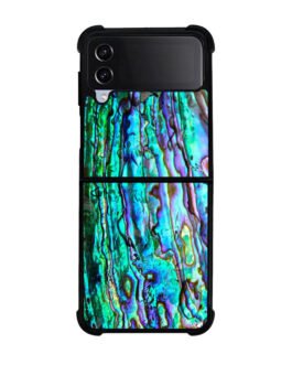 abalone shell Samsung Galaxy Z Flip 5 , Z FLip 4 , Z FLip 3 , Z Fold 5 , Z Fold 4 , Z Fold 3 Case FZI1098