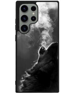 Wolf Howling Smoke Samsung Galaxy S23 Ultra  , S23 Plus , S23 5G Case FZI1260