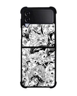 Ahegao Face Manga Samsung Galaxy Z Flip 5 , Z FLip 4 , Z FLip 3 , Z Fold 5 , Z Fold 4 , Z Fold 3 Case FZI3754