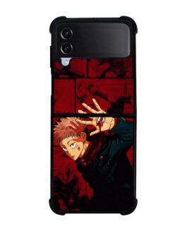 Yuji Jujutsu Kaisen Samsung Galaxy Z Flip 5 , Z FLip 4 , Z FLip 3 , Z Fold 5 , Z Fold 4 , Z Fold 3 Case FZI7725