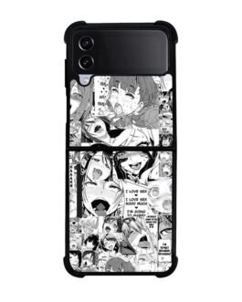 Ahegao Face Manga Samsung Galaxy Z Flip 5 , Z FLip 4 , Z FLip 3 , Z Fold 5 , Z Fold 4 , Z Fold 3 Case FZI9927