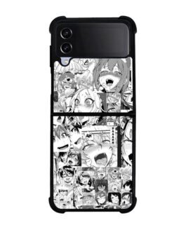 Ahegao Face Manga Samsung Galaxy Z Flip 5 , Z FLip 4 , Z FLip 3 , Z Fold 5 , Z Fold 4 , Z Fold 3 Case FZI9928