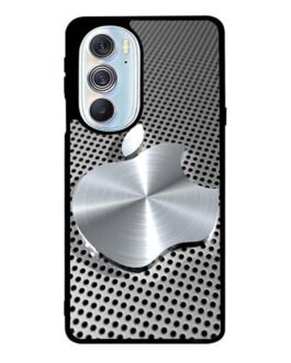 3D Apple Silver Motorola Moto Edge 2022 Case FZI3702