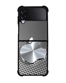 3D Apple Silver Samsung Galaxy Z Flip 4 5G Case FZI3702