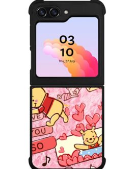 Winnie The Pooh Pink Piglet Samsung Galaxy Z Flip 5 , Z FLip 4 , Z FLip 3 , Z Fold 5 , Z Fold 4 , Z Fold 3 Case FZI6841