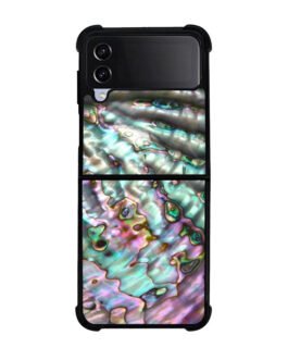 Abalone Mother Of Pearl Samsung Galaxy Z Flip 5 , Z FLip 4 , Z FLip 3 , Z Fold 5 , Z Fold 4 , Z Fold 3 Case FZI7196