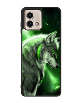 Wolf Green Motorola Moto G Stylus 5G 2023 , Razr+ 2023 , G Power 2022 , Edge 2022 , G Pure 2021 Case FZI1991