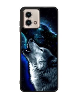 Wolf Black White Motorola Moto G Stylus 5G 2023 , Razr+ 2023 , G Power 2022 , Edge 2022 , G Pure 2021 Case FZI8675