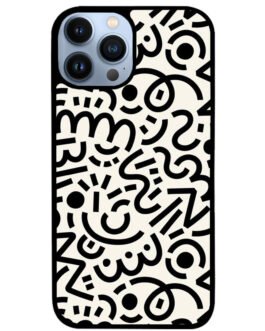 Abstract Doodle iPhone 13 , 13 Mini , 13 Pro , 13 Pro Max Case FZI10626