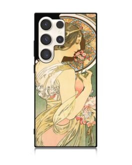 Alphonse Mucha Primrose Art Nouveau Samsung Galaxy S24 Ultra  , S24 Plus , S24 5G Case FZI0232