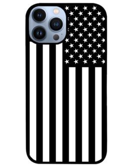 American Flag Black And White iPhone 13 , 13 Mini , 13 Pro , 13 Pro Max Case FZI7593