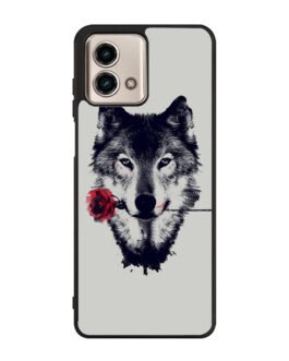 Wolf Rose Motorola Moto G Stylus 5G 2023 , Razr+ 2023 , G Power 2022 , Edge 2022 , G Pure 2021 Case FZI1878