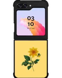 Yellow Flower Samsung Galaxy Z Flip 5 , Z FLip 4 , Z FLip 3 , Z Fold 5 , Z Fold 4 , Z Fold 3 Case FZI9441