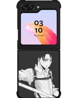 Ackerman en Levi Ackerman Samsung Galaxy Z Flip 5 , Z FLip 4 , Z FLip 3 , Z Fold 5 , Z Fold 4 , Z Fold 3 Case FZI0301