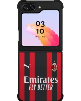 AC MILAN 2021-2022 Home Jersey Samsung Galaxy Z Flip 5 , Z FLip 4 , Z FLip 3 , Z Fold 5 , Z Fold 4 , Z Fold 3 Case FZI8788